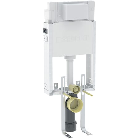 Geberit Kombifix element for wall-hung WC, 106 cm, with Alpha concealed cistern 12 cm, with leg supports