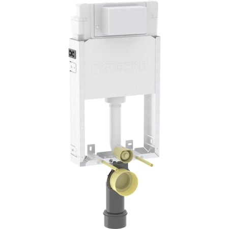 Geberit Kombifix element for wall-hung WC, 106 cm, with Alpha concealed cistern 12 cm