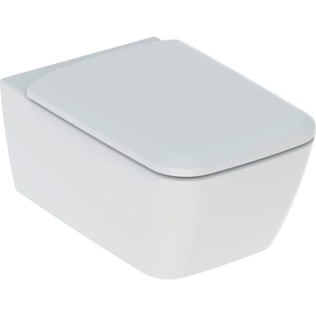 Geberit iCon Square fali WC mélyöblítésű készlet, zárt forma, Rimfree, WC-ülőkével