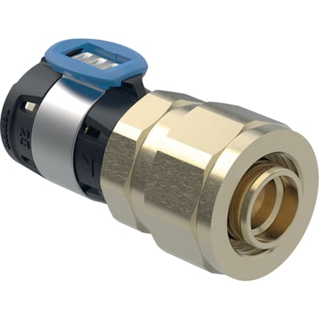 Geberit FlowFit adaptor with screw connection to PEX pipes