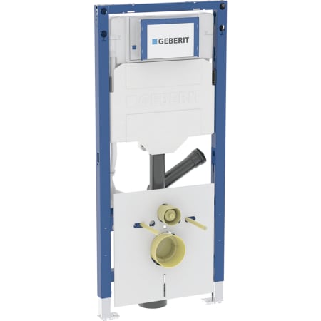 Modulo Geberit Duofix per vaso sospeso, 112 cm, con cassetta di risciacquo da incasso Sigma 12 cm, per aspiratore dei cattivi odori collegato a ventilazione esterna