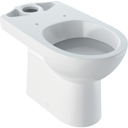 Geberit Selnova floor-standing WC for close-coupled exposed cistern, washdown, horizontal outlet, semi-shrouded
