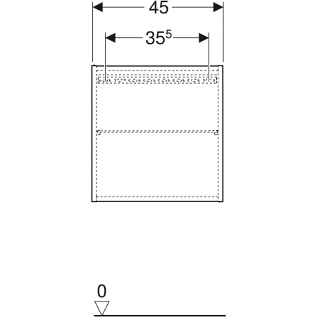 Armoire suspendue Geberit carrée, avec une porte - Armoires latérales,Armoires latérales,Armoires latérales,Armoires latérales,Armoires suspendues