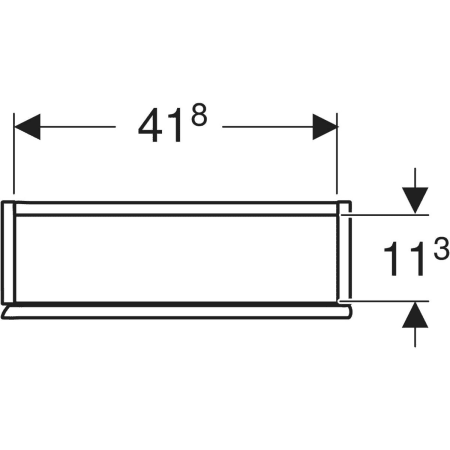 Armoire suspendue Geberit carrée, avec une porte - Armoires latérales,Armoires latérales,Armoires latérales,Armoires latérales,Armoires suspendues