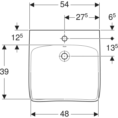 Lavabo Geberit Renova Comfort adapté PMR - Lavabos adaptés PMR,Lavabos adaptés PMR