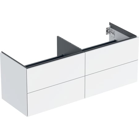 Geberit ONE cabinet for lay-on washbasin, with four drawers