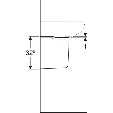 Geberit Selnova half pedestal - Half pedestals,Pedestals