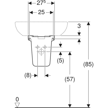 Geberit Selnova half pedestal - Half pedestals,Pedestals