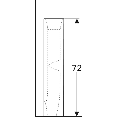 Geberit Selnova Square full pedestal - Full pedestals,Pedestals