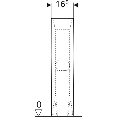 Geberit Selnova Square full pedestal - Full pedestals,Pedestals