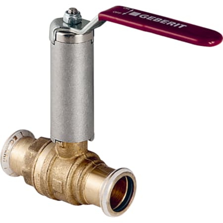 Krogelni ventil Geberit Mapress za nepitno vodo, z upravljalnim vzvodom, snemljiv