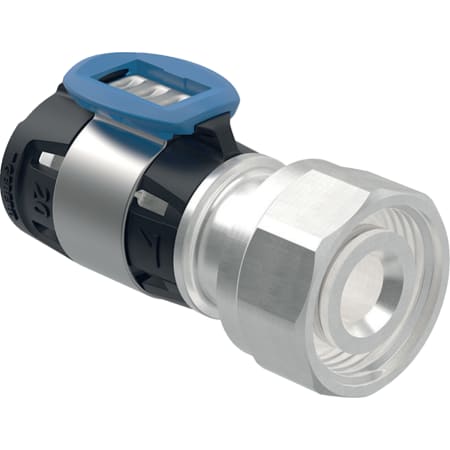 Geberit FlowFit connector for Euro cone, with union nut