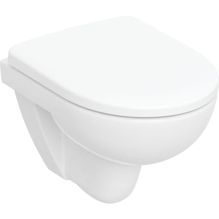 Pack WC suspendu à fond creux Geberit Renova compact, Rimfree, avec abattant WC