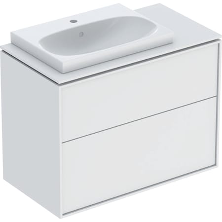 Ifö Sense Art Set tvättställ för bänkskiva med underskåp, bänkskiva, två lådor