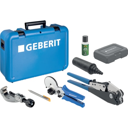 Geberit FlowFit hand-operated pressing tools, in case