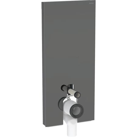 Geberit Monolith Sanitärmodul für Stand-WC, 114 cm, Frontverkleidung aus Glas - Für Stand-WCs