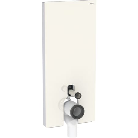 Geberit Monolith Sanitärmodul für Stand-WC, 114 cm, Frontverkleidung aus Glas - Für Stand-WCs