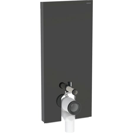 Geberit Monolith Plus sanitary module for floor-standing WC, 114 cm, front cladding made of glass