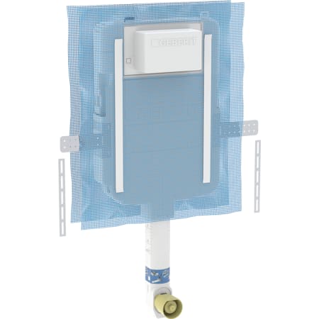Geberit Alpha concealed cistern 8 cm, 4.5 / 3 litres