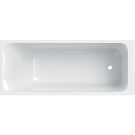Geberit Tawa rectangular bathtub, slim rim, with feet