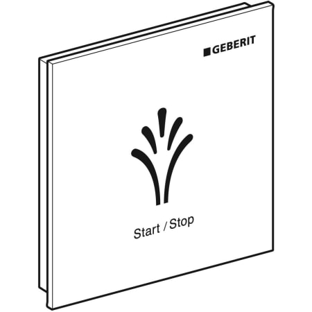 Tableau de commande mural sans contact, pour Geberit AquaClean - Pour abattants WC et WC complets