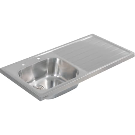 Twyford Sola lay-on kitchen sink with one bowl