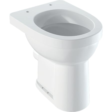 Geberit Renova Comfort Stand-WC Flachspüler, erhöht, Höhe 45 cm, Abgang horizontal