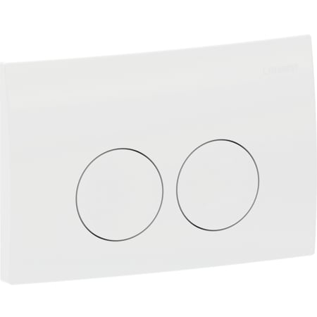 Plaque de déclenchement Geberit Delta25, ronde, rinçage double touche