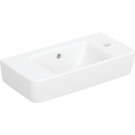 Lave-mains Geberit Renova Compact avec plage de dépose
