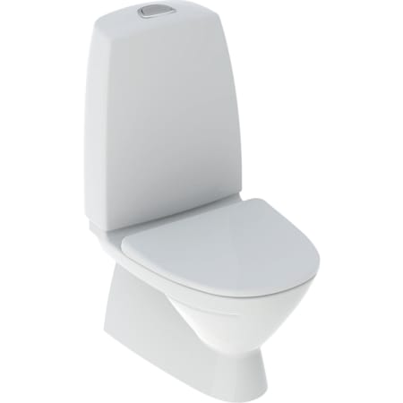 IDO-lattia-WC lapsille, piiloviemäri-S-lukko, kiinnitys silikonilla, sisältää WC-istuinkannen