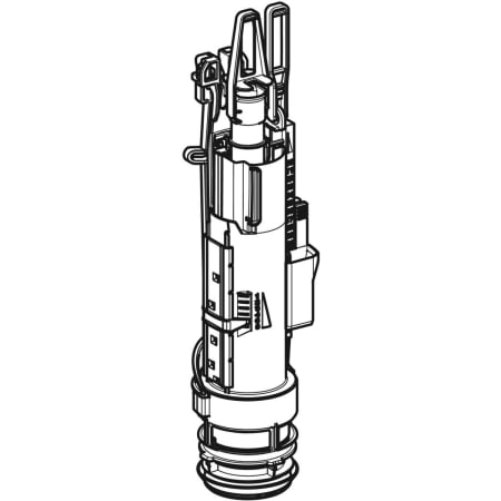 Geberit type 212 spoelventiel met doorstroombegrenzer, compleet, voor Omega inbouwreservoir