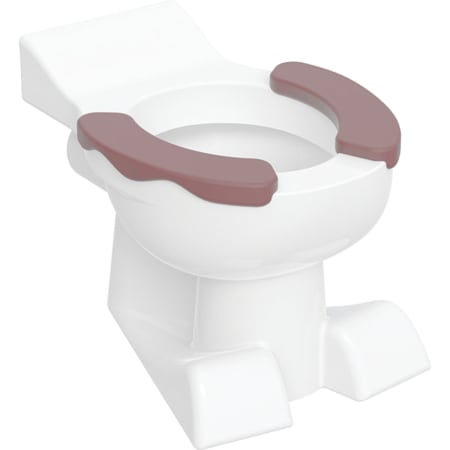 Geberit Bambini floor-standing WC for children, washdown, lion paw design, with seat pads
