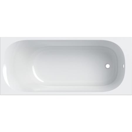 Geberit Soana rectangular bathtub, slim rim