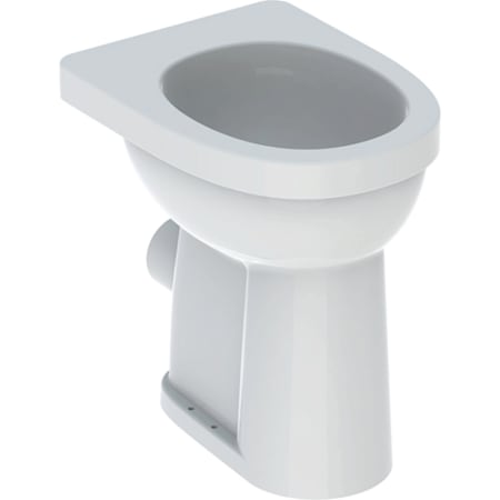 Geberit Renova Comfort Stand-WC Flachspüler, erhöht, Höhe 49 cm, Abgang horizontal