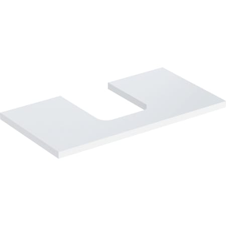 Geberit ONE washtop, with cut-out, for lay-on washbasin, bowl shape