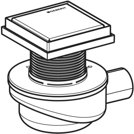 Geberit Aquorea Bodenablauf Rost befliesbar 12 x 12 cm
