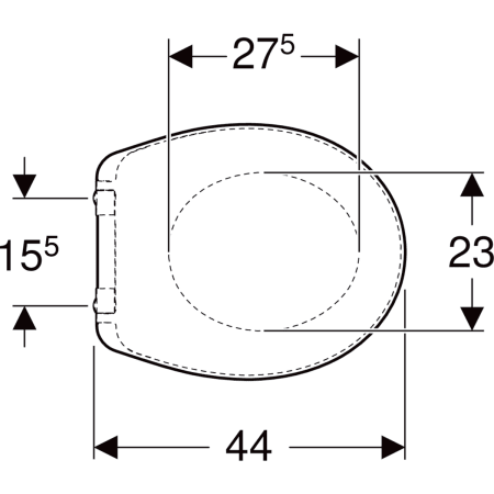 Geberit 300 Basic wc-zitting ovaal, bevestiging van onderen - Wc-zittingen,Wc-zittingen