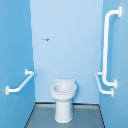 Twyford Avalon set of floor-standing WC, back-to-wall, Rimfree, with concealed cistern, WC seat ring and handles