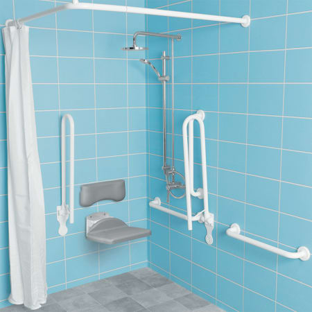 Twyford Avalon shower set, surface mounting, barrier-free