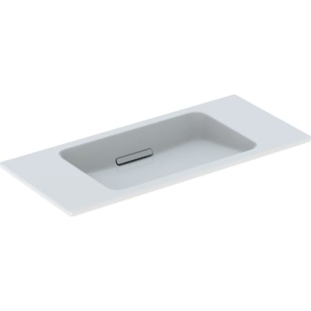 Geberit ONE washbasin, floating design, horizontal outlet, small projection