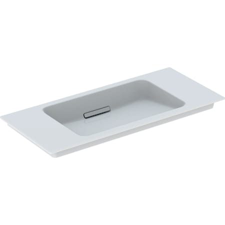 Geberit ONE vanity basin, horizontal outlet, small projection