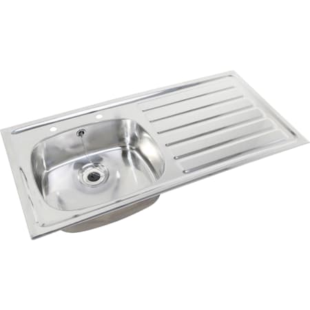 Twyford Sola lay-on kitchen sink, slim design, with one sink