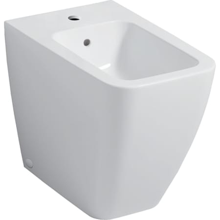 Geberit iCon Square floor-standing bidet, back-to-wall, shrouded