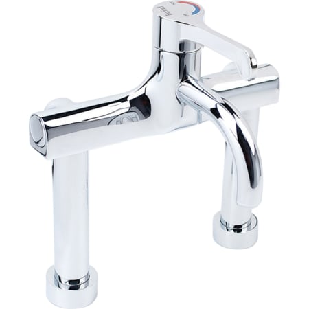 Twyford Sola washbasin tap, deck-mounted, single-lever thermostatic mixer