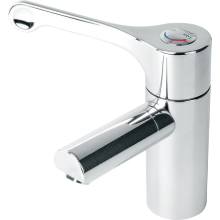 Twyford Sola washbasin tap, deck-mounted, single-lever thermostatic mixer, removable spout, copper inlet pipes