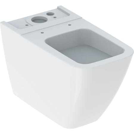Geberit iCon Square floor-standing WC for close-coupled exposed cistern, washdown, back-to-wall, shrouded