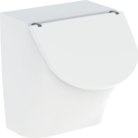Geberit Renova Plan Urinal mit Deckel, Zulauf von hinten, Abgang nach hinten