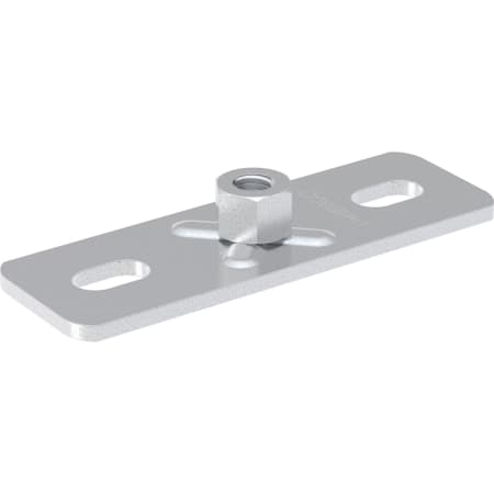 Geberit base plate, rectangular, two-hole, with threaded socket M10