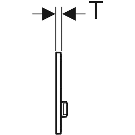 Geberit Sigma50 Betätigungsplatte für 2-Mengen-Spülung, Square, Metallfarbe Messing - Für Sigma UP-Spülkästen