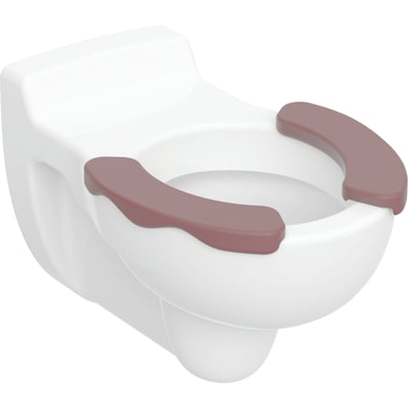 Geberit Bambini wall-hung WC for children, washdown, with seat pads